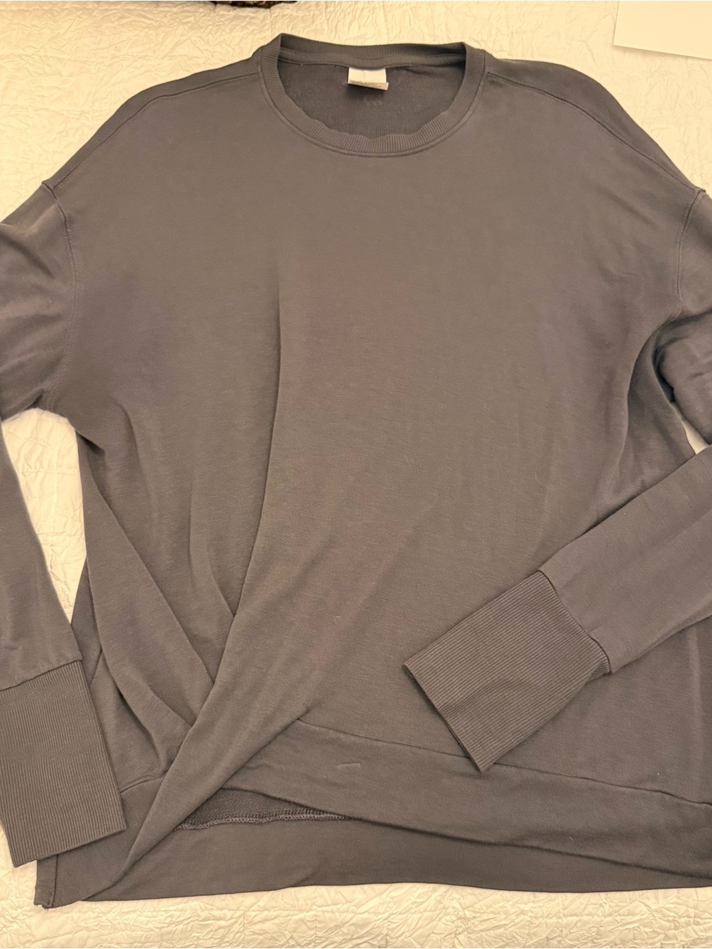all in motion Purple Cross-Front Crewneck Sweatshirt